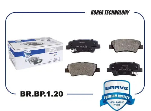 Тормозные колодки дисковые BRAVE BR.BP.1.20