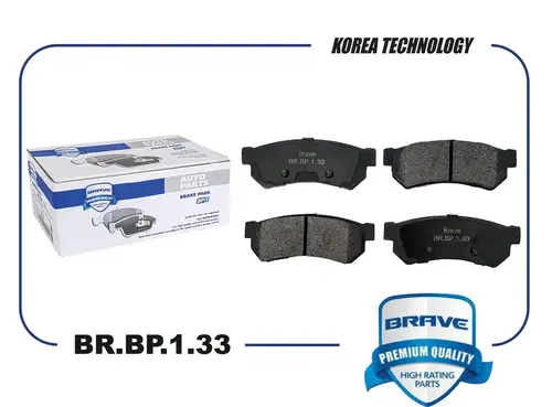 Тормозные колодки дисковые BRAVE BR.BP.1.33