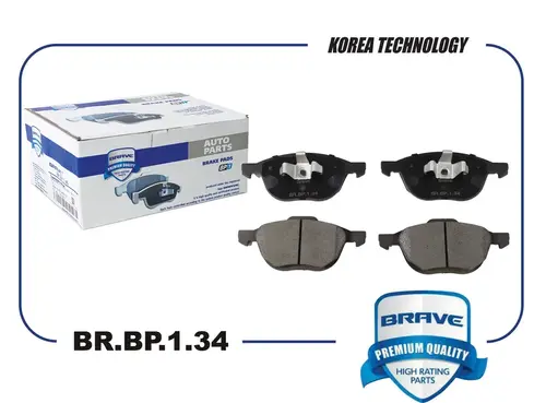 Тормозные колодки дисковые BRAVE BR.BP.1.34