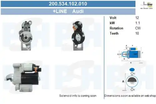 Стартер CV PSH 200.534.102.010