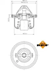 Термостат системы охлаждения NRF 725208