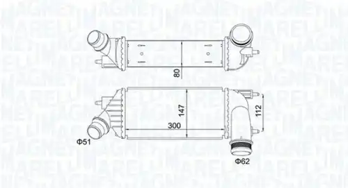 Интеркулер MAGNETI MARELLI 351319204140