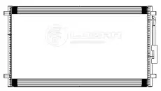 Радиатор кондиционера (конденсатор) LUZAR LRAC 0348
