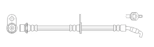 FT2199 ШЛАНГ ТОРМОЗНОЙ K&K