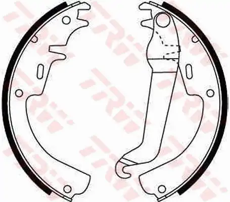 Тормозные колодки барабанные TRW GS8015