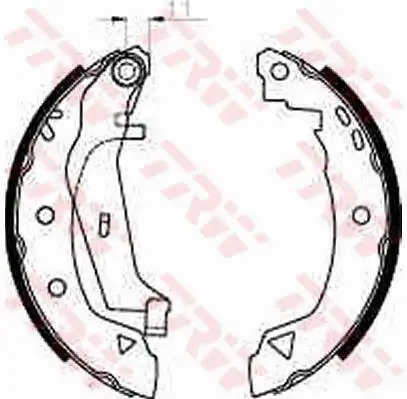 Тормозные колодки барабанные TRW GS8240