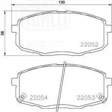 Тормозные колодки дисковые передняя ось TRIALLI PF 0813