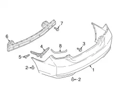 Усилитель бампера MITSUBISHI 5257A806
