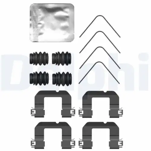 Комплектующие, колодки дискового тормоза LX0735 DELPHI