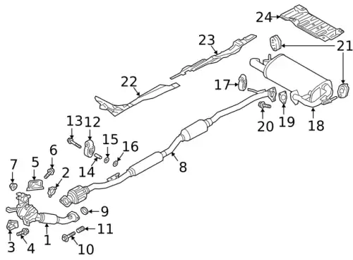 ГЛУШИТЕЛЬ 1571B974 MITSUBISHI