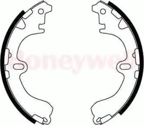Тормозные колодки барабанные BENDIX 362377B