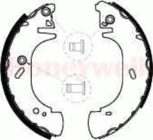 Тормозные колодки барабанные BENDIX 361561B