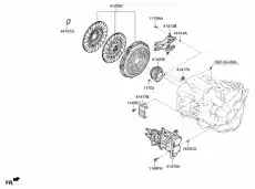 Actuator assy - clutch (1) 414702C210 HYUNDAI