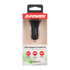 зарядное устройство USB! в прикуриватель 12V, USB + TYPE-C\ PM6647 ZIPOWER