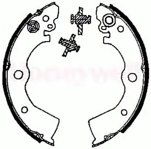 Тормозные колодки барабанные BENDIX 361867B