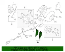 Тормозные колодки дисковые VAG 5Q0698451AK