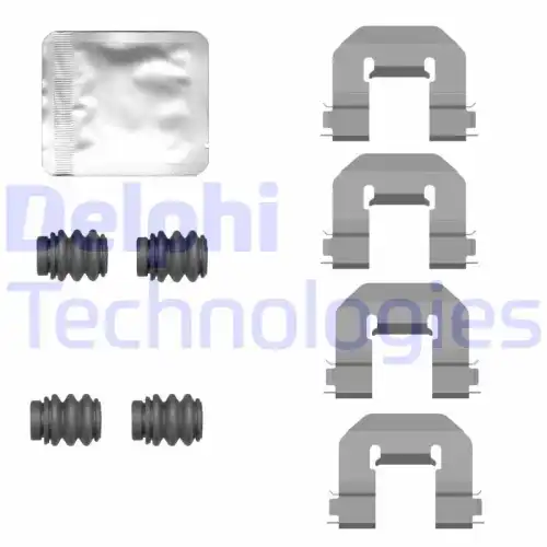 Комплектующие, колодки дискового тормоза LX0774 DELPHI