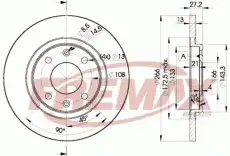 Тормозной диск FREMAX BD-4692 , передняя ось