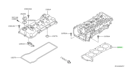 Прокладка ГБЦ NISSAN 11044BX005