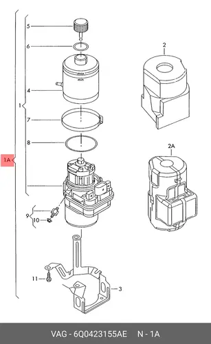 Насос гидроусилителя руля VAG 6Q0423155AE