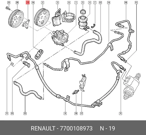 Ступица RENAULT 7700108973