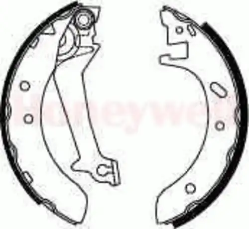 Тормозные колодки барабанные BENDIX 362287B