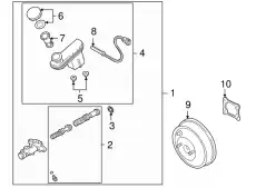 Главный тормозной цилиндр LC7043400A MAZDA