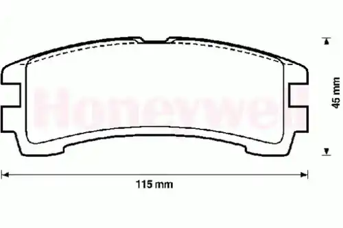 Тормозные колодки дисковые BENDIX 572234B