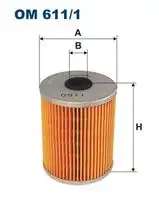 Фильтр масляный FILTRON OM 611/1
