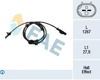 Датчик ABS FAE 78433