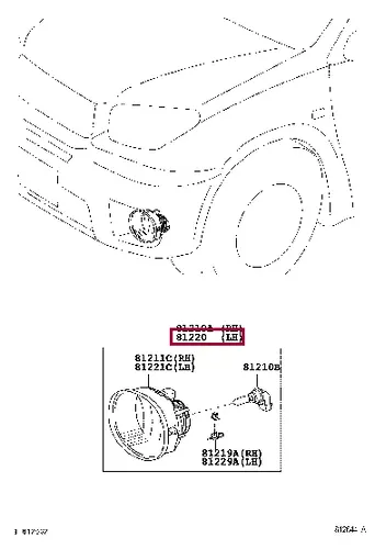 Фара противотуманная DAIHATSU 81220-42050