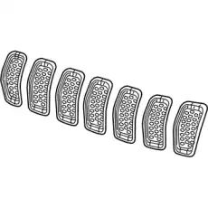 Решетка радиатора JEEP 68303626AC
