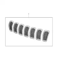 Решетка радиатора JEEP 68303626AC