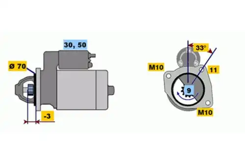 Стартер BOSCH 0 001 218 153