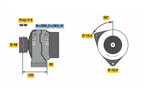 Генератор BOSCH 0 124 325 226