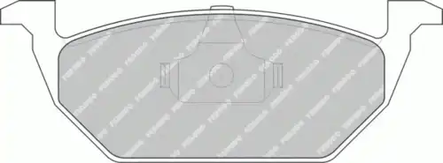 Тормозные колодки дисковые передняя ось FERODO FSL1094