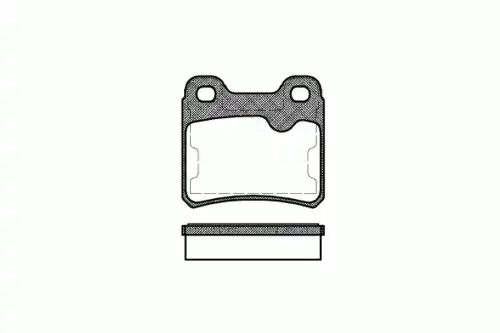 Тормозные колодки дисковые задняя ось REMSA 0282.10