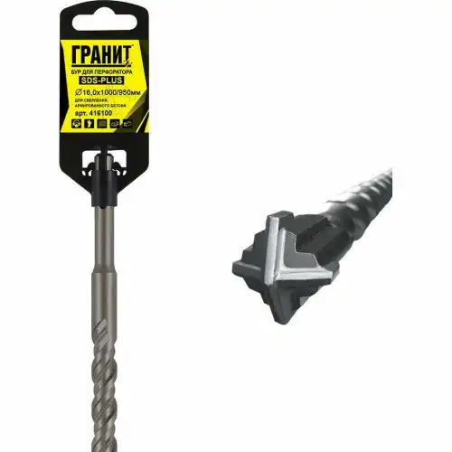 БУР SDS-PLUS ГРАНИТ Quadro-X 16,0х1000/950 416100