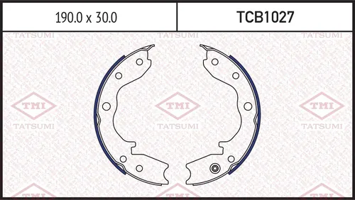 Тормозные колодки дисковые TATSUMI TCB1027