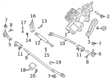 Рулевой наконечник MOTORCRAFT 8C2Z3304C