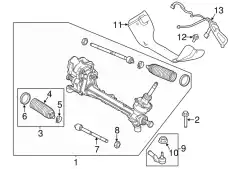 Рулевой наконечник MOTORCRAFT BV6Z3A130B