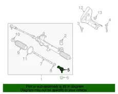 Рулевой наконечник MOTORCRAFT 2T1Z3A130A