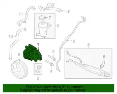 Насос гидроусилителя руля MOTORCRAFT 9L3Z3A674BRM