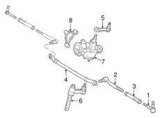 Рулевая рейка MOTORCRAFT 1L1Z3504AARM