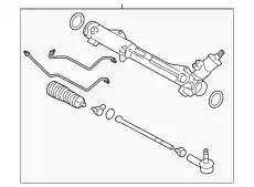 Рулевая рейка MOTORCRAFT 9R3Z3504DRM
