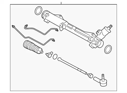 Рулевая рейка MOTORCRAFT 9R3Z3504DRM