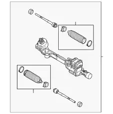 Рулевая рейка MOTORCRAFT GG1Z3504F