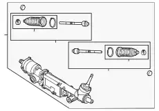Рулевая рейка MOTORCRAFT EL3Z3504BF