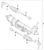 Рулевая рейка MOTORCRAFT KL3Z3504J