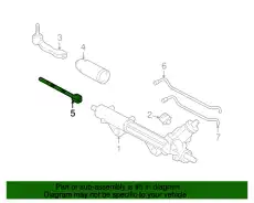 Рулевая тяга MOTORCRAFT 3W4Z3280AA